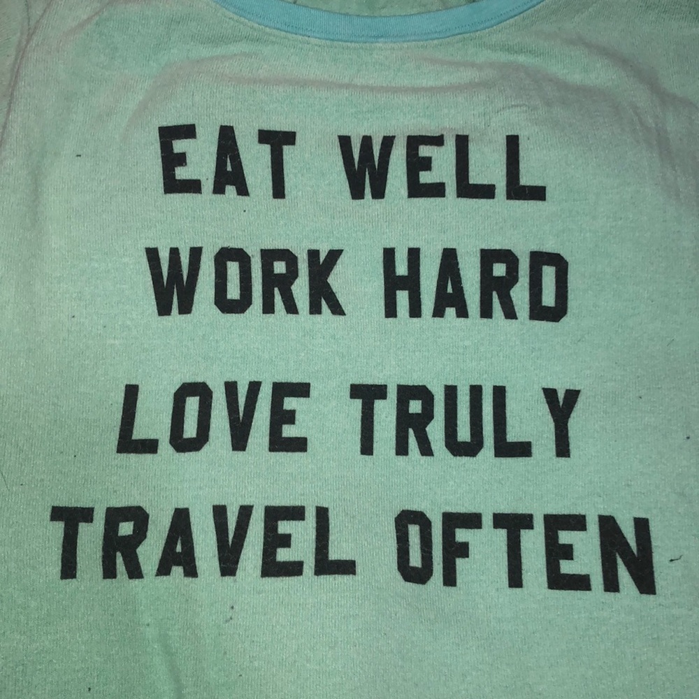 Wildfox super soft aqua green sweatshirt